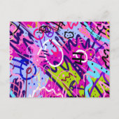 Ausbruch von Star: Abstrakte Kunst Postkarte (Vorderseite)