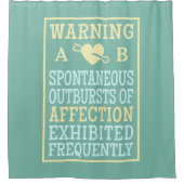 Ausbrüche eines benutzerdefinierten Monogramm-Vorh Duschvorhang (Vorderseite)