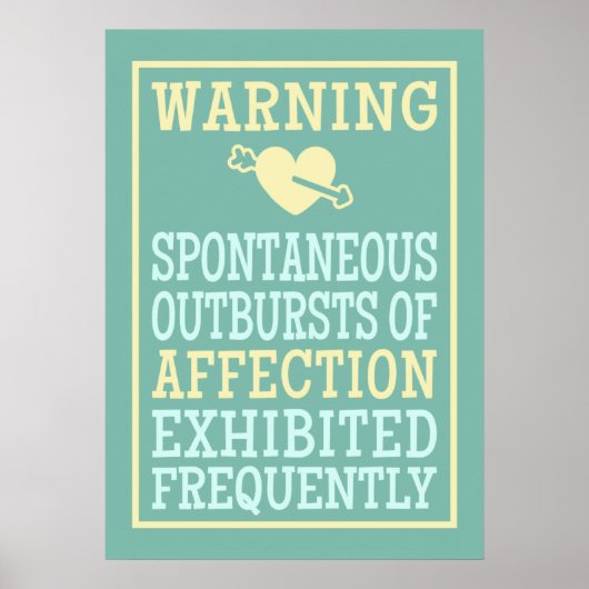 Ausbrüche von Zuneigung-Poster Poster (Vorne)