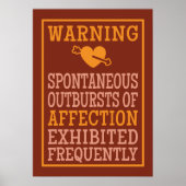 Ausbrüche von Zuneigung-Poster Poster (Vorne)