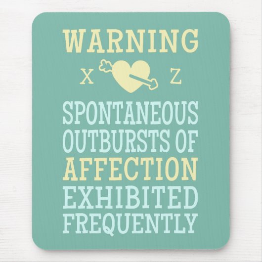 Ausbrüche von Zuneigung-Zollmousepad Mousepad (Vorne)