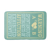 Ausbrüche von Zuneigungen in Monogramm-Badematten Badematte (Vorderseite)