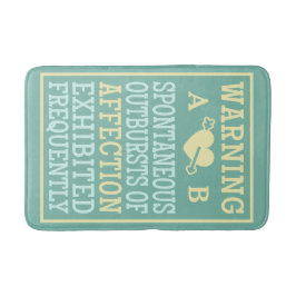 Ausbrüche von Zuneigungen in Monogramm-Badematten Badematte