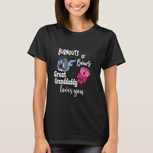 Ausbuchtungen oder Bows Große Granddadi Lieben Sie T-Shirt (Vorderseite)