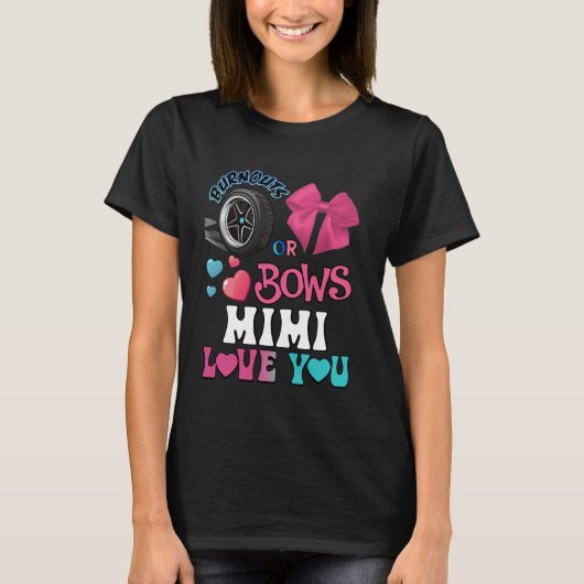 Ausbuchtungen oder Bows Mimi Lieben Sie Geschlecht T-Shirt (Vorderseite)
