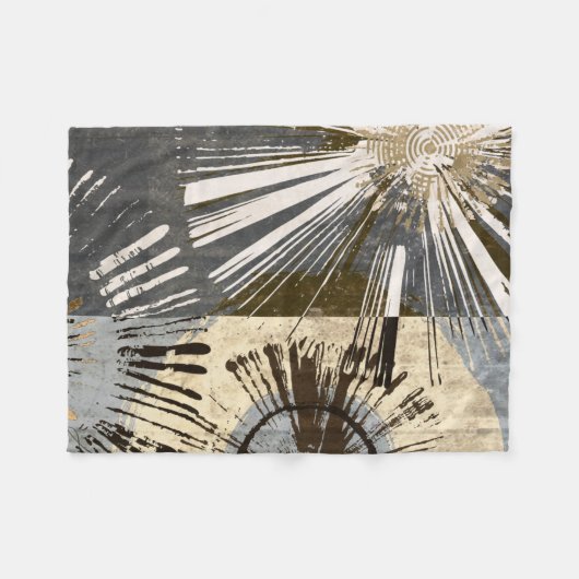 Ausburst Tiles I Fleecedecke (Vorderseite (Horizontal))