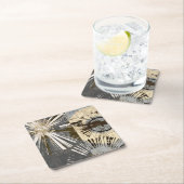 Ausburst Tiles I Rechteckiger Pappuntersetzer (Vor Ort)