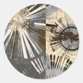 Ausburst Tiles I Runder Aufkleber (Vorderseite)