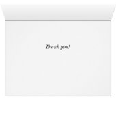 Auschecken Danke Karte (Innenansicht Horizontal (Unten))