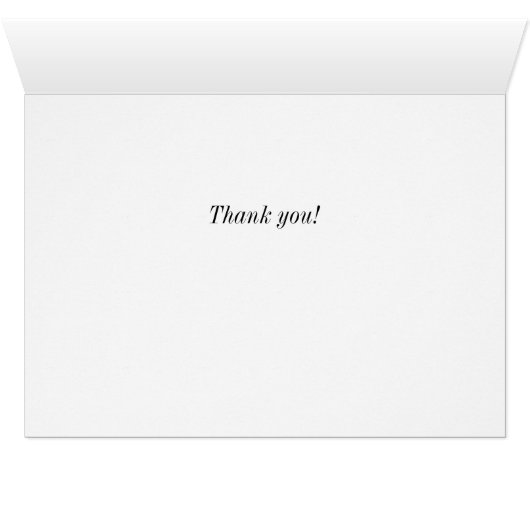 Auschecken Danke Karte (Innenansicht Horizontal (Unten))