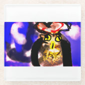 Auschecken Glasuntersetzer (Vorderseite)