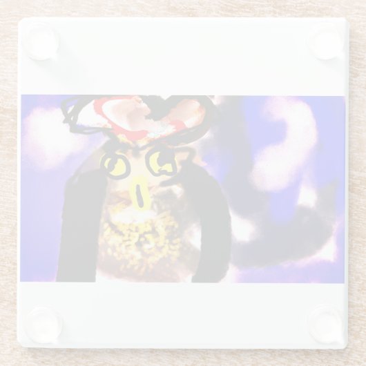 Auschecken Glasuntersetzer (Rückseite)