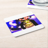 Auschecken Rechteckiger Pappuntersetzer (angewinkelt)