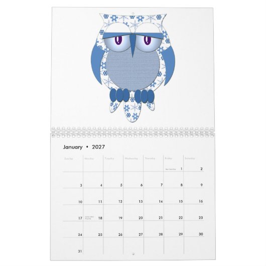 Auschenkalender Kalender (Jan 2027)