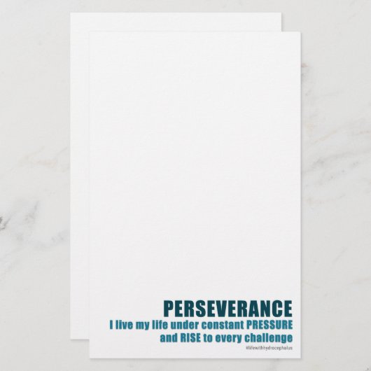 Ausdauer Briefpapier (Vorne/Hinten)