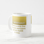 Ausdauer-Definition Kaffeetasse (Vorderseite Links)