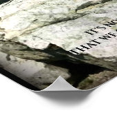 Ausdauer der Bergketten Motivierend Poster (Ecke)