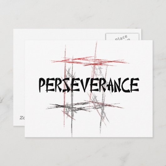 Ausdauer der Kampfkünste Postkarte (Vorne/Hinten)