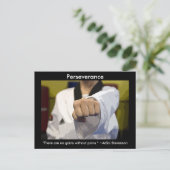 Ausdauer der Kampfkünste Postkarte (Stehend Vorderseite)