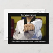 Ausdauer der Kampfkünste Postkarte (Vorne/Hinten)