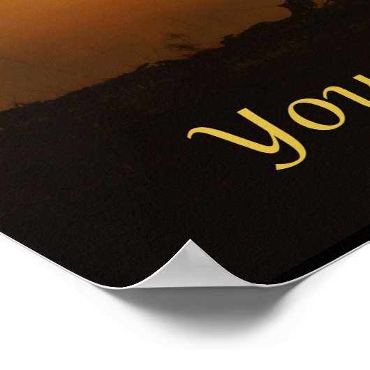 Ausdauer-Horse-Poster Poster (Ecke)