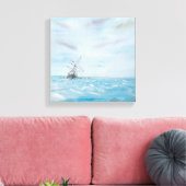 Ausdauer in der Falle der Antarktis. gestrichen Leinwanddruck (Insitu (Wohnzimmer))