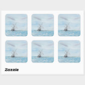 Ausdauer in der Falle der Antarktis. gestrichen Quadratischer Aufkleber (Blatt)