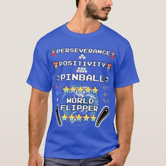 Ausdauer, Positivität, Flipper T-Shirt (Vorderseite)