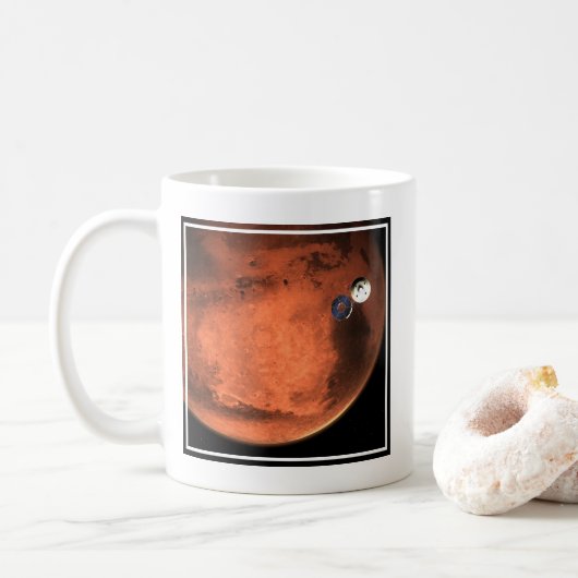 Ausdauer Rover, der seine Bühne der Kreuzfahrt abs Kaffeetasse (Mit Donut)