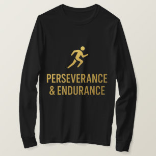 Ausdauer & Stärke – Moderner Motivationsgradient T-Shirt