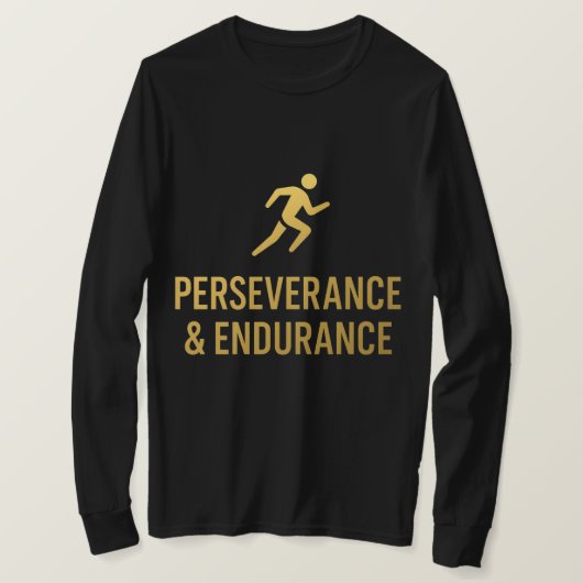 Ausdauer & Stärke – Moderner Motivationsgradient T-Shirt (Design vorne)