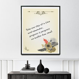 Ausdauer-Wanddekor, Inspirationsnotizen, Poster