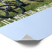 Ausdauergebirge und Motivierend Radfahren Poster (Ecke)