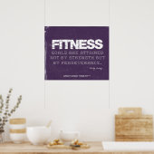 Ausdauerplakat für den Erfolg der Fitness Poster (Küche)