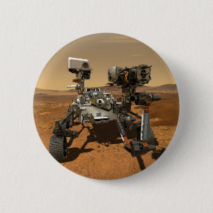 Ausdauerrenderung auf der Oberfläche von Mars. Button
