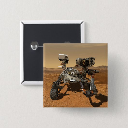 Ausdauerrenderung auf der Oberfläche von Mars. Button (Vorne & Hinten)