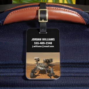 Ausdauerrenderung auf der Oberfläche von Mars. Gepäckanhänger