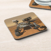 Ausdauerrenderung auf der Oberfläche von Mars. Getränkeuntersetzer (Linke Seite)