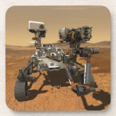 Ausdauerrenderung auf der Oberfläche von Mars. Getränkeuntersetzer (Vorderseite)
