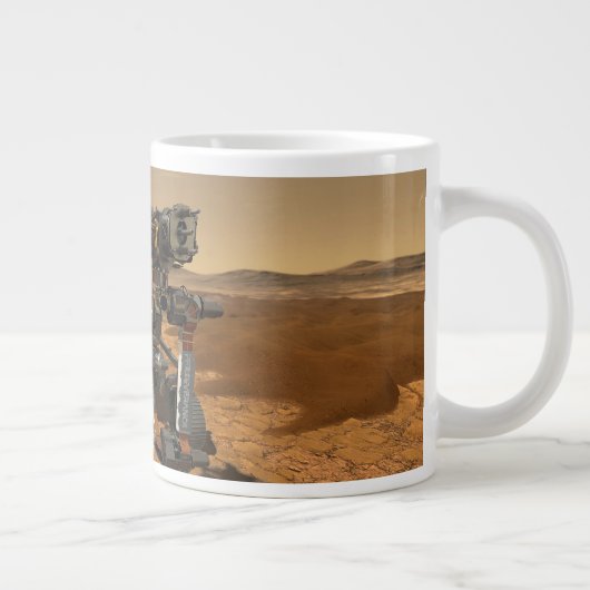 Ausdauerrenderung auf der Oberfläche von Mars. Jumbo-Tasse (Rechts)