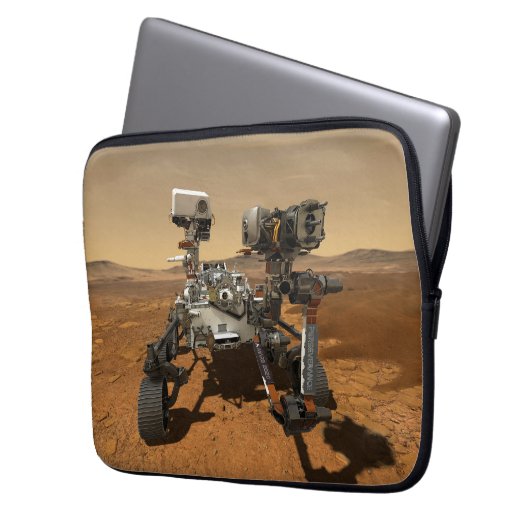Ausdauerrenderung auf der Oberfläche von Mars. Laptopschutzhülle (Vorderseite Links)