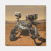 Ausdauerrenderung auf der Oberfläche von Mars. Magnet (Vorne)
