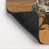 Ausdauerrenderung auf der Oberfläche von Mars. Mousepad (Ecke)