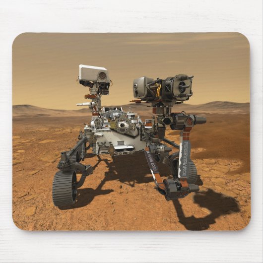 Ausdauerrenderung auf der Oberfläche von Mars. Mousepad (Vorne)