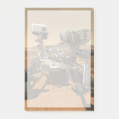 Ausdauerrenderung auf der Oberfläche von Mars. Post-it Klebezettel (Vorderseite)