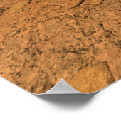 Ausdauerrenderung auf der Oberfläche von Mars. Poster (Ecke)