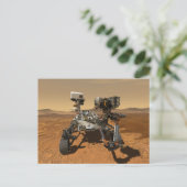 Ausdauerrenderung auf der Oberfläche von Mars. Postkarte (Stehend Vorderseite)