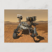 Ausdauerrenderung auf der Oberfläche von Mars. Postkarte (Vorderseite)