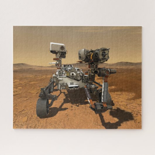 Ausdauerrenderung auf der Oberfläche von Mars. Puzzle (Horizontal)