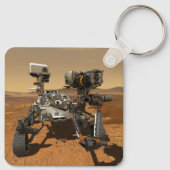 Ausdauerrenderung auf der Oberfläche von Mars. Schlüsselanhänger (Rückseite)